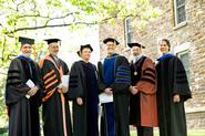 Professors Dave Bailey, Ernest Williams, Barbara Gold, John Eldevik, Jonathan Vaughan and Brent Plate.