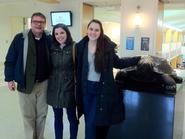 Chaise LaDousa with Paige Cross '13 and Anna Zahm '13 at the NEAA Conference.