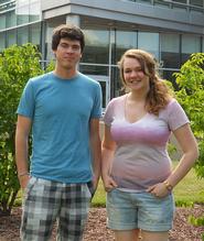 William Rusche '13 and Andrea Wrobel '13.