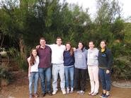 left to right: Nora Boylan ’15, Professor Matt King, Ted Clemens ’14, Hannah Wagner ’15, Katie Smith ’13, Becca Straw ’14, and Isabelle Weisman ’15