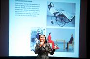 Marina Abramovic speaks to a full house in Wellin Hall on Feb. 29.
