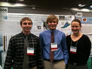 Mitch Ward from SUNY Geneseo and Hamilton students Drew Christ '11 and Theresa Allinger '11.