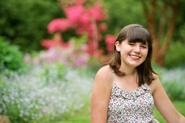 Anna Paikert '13 in Hamilton's Grant Garden.
