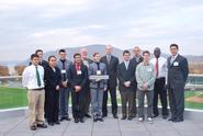 Max Currier '10, (5th from right) with his roundtable discussion group.