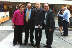 Inzer with (l-r) Spencer, Lauer and Burge