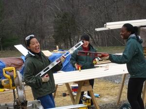 Students on a previous ASB trip helped build a home.