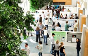 Students present their summer research in poster sessions in theTaylor Science Center and in KJ Commons.