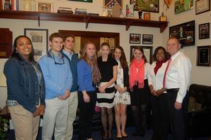 Program in Washington students with Rep. Richard Hanna.