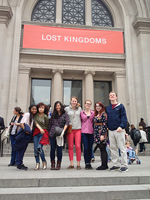 Students from Brent Plate's Religion, Art and Visual Culture class at the Metropolitan Museum of Art.