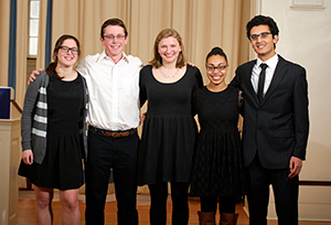 From left Catherine Cooper, William Schoder, Madison Kircher, Porshai Rivera, Hady Hewidy.