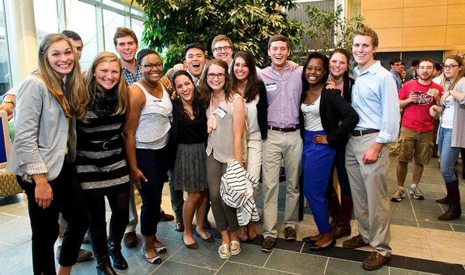 Members of the Senior Gift Committee at the Kickoff reception.