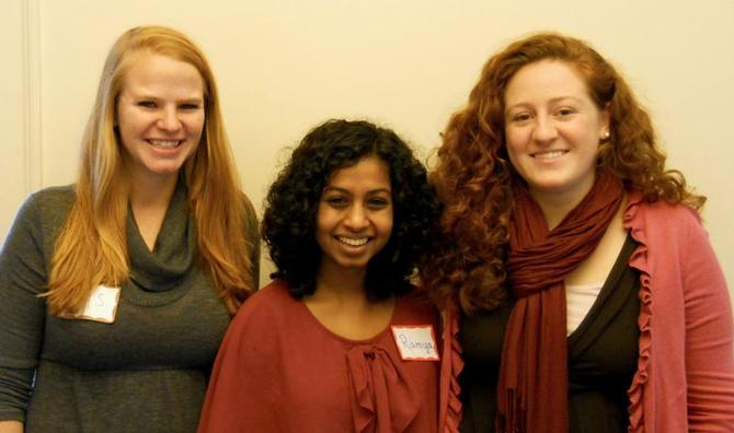 COOP Senior Fellows Amy Soenksen, Ramya Ramnath and Danielle Lashley.