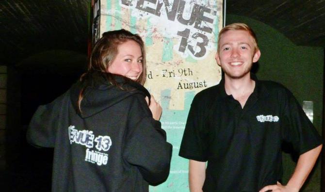 Rachael Wilkin '16 and Shea Crockett '15 interned with Venue 13 at the Fringe theatre festival in Edinburgh, Scotland.