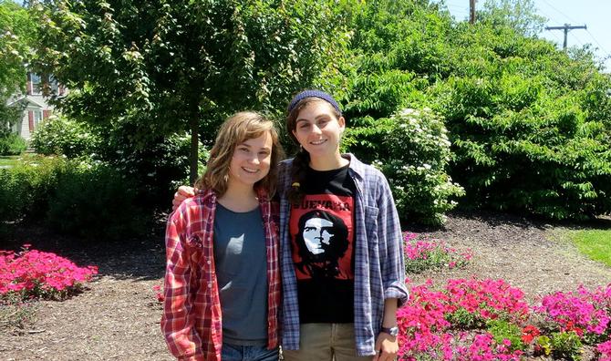 Kerri Grimaldi '15 and Deanna Nappi '15.