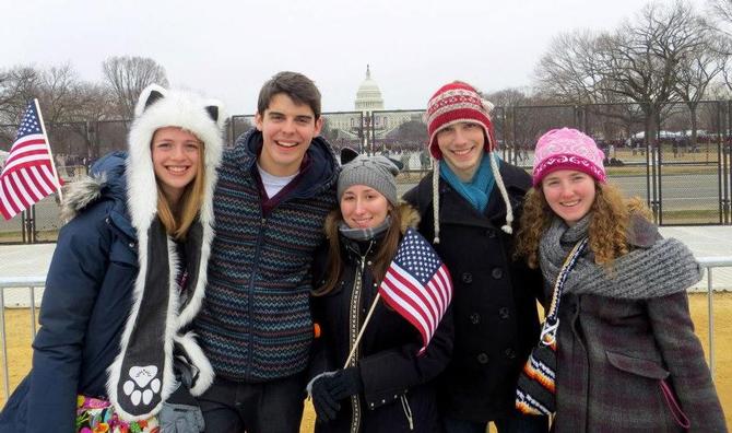 Rachel Sobel '15, Jose Vazquez '15, Isabel Oskwarek '15, Ben Fields '15, Liz Dabramo '15.