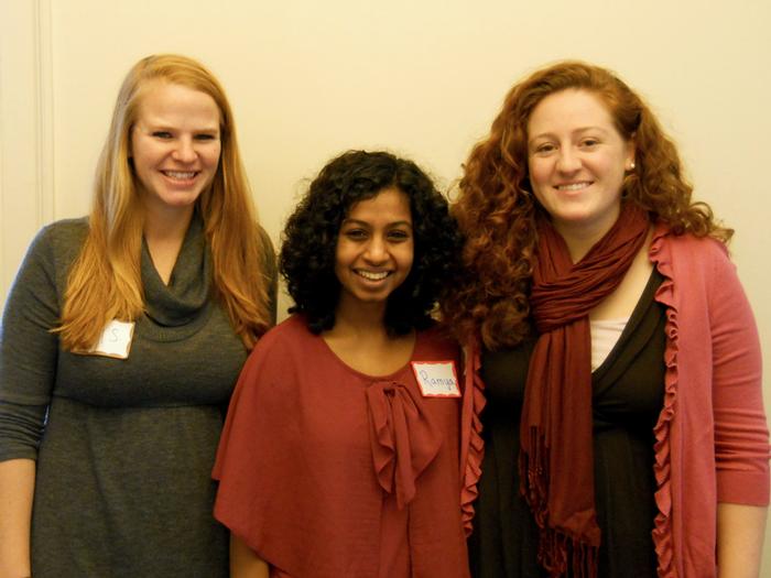 COOP Senior Fellows Amy Soenksen, Ramya Ramnath and Danielle Lashley.