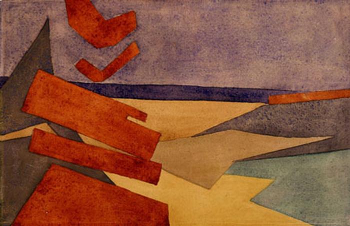 Dorothy Shakespear - Untitled (Abstract Landscape) - Gift of Omar S. Pound '51, Copyright Estate of Omar S. Pound