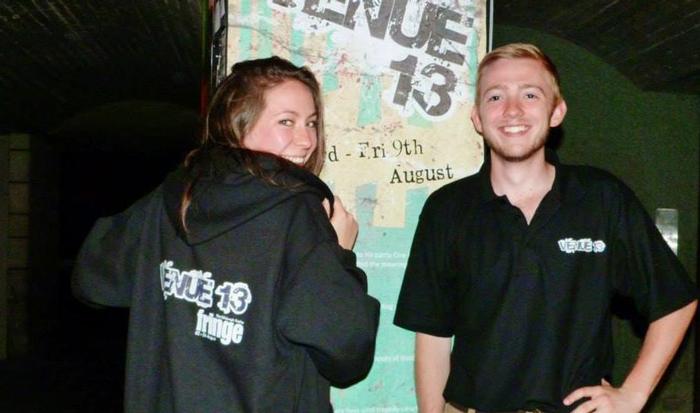 Rachael Wilkin '16 and Shea Crockett '15 interned with Venue 13 at the Fringe theatre festival in Edinburgh, Scotland.