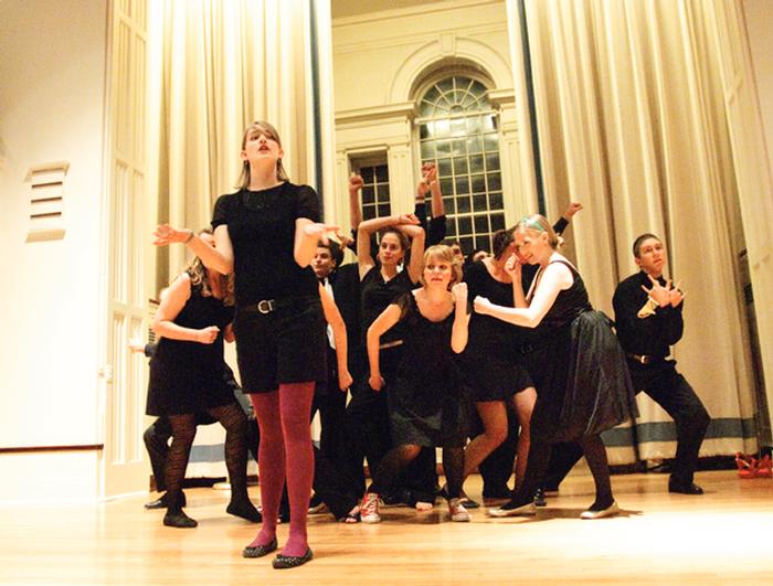 All of Hamilton's a capella groups performed in the Chapel on Friday night.