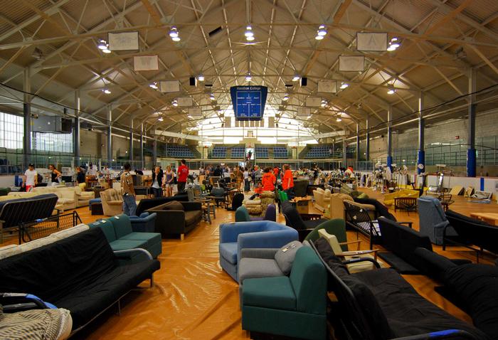 Sage Rink was turned into a virtual department store.