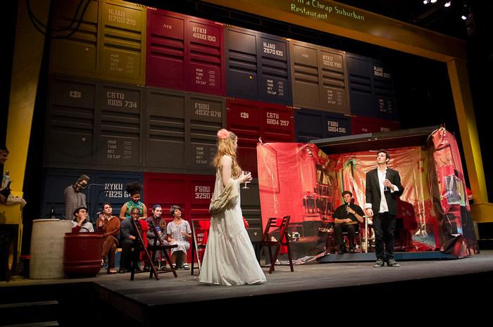 A scene from <em>The Good Person of Szechwan.</em> PHOTO: CLAUDETTE FERRONE