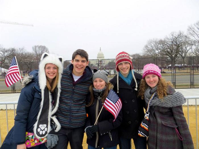 Rachel Sobel '15, Jose Vazquez '15, Isabel Oskwarek '15, Ben Fields '15, Liz Dabramo '15.
