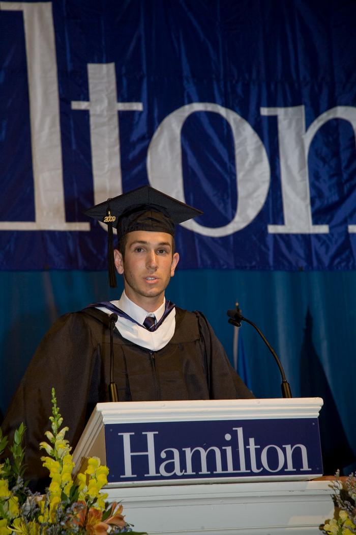 Keith Gross, valedictorian of the Class of 2009. Photo by Vickers & Beechler