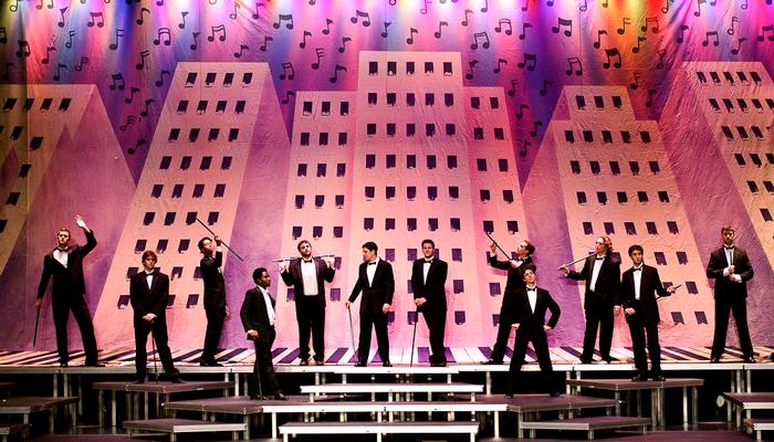 A scene from the choir musical <em>Lady in the Dark</em>. PHOTO: BY NANCY FORD