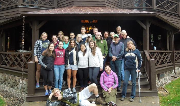 The Forever Wild Class with Professors Onno Oerlemans and Robin Kinnel at Jim Schoff's '68 Camp Wenonah.