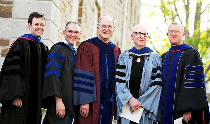 From left Nathan Goodale, Doug Ambrose, Rob Hopkins, Frank Sciacca and Adam Van Wynsberghe.