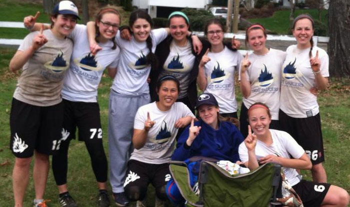 Women's Ultimate Frisbee Team