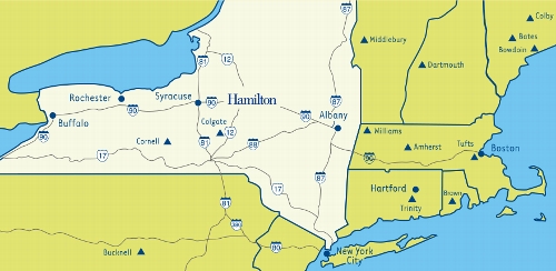 Visiting Campus - Directions to Campus - Hamilton College