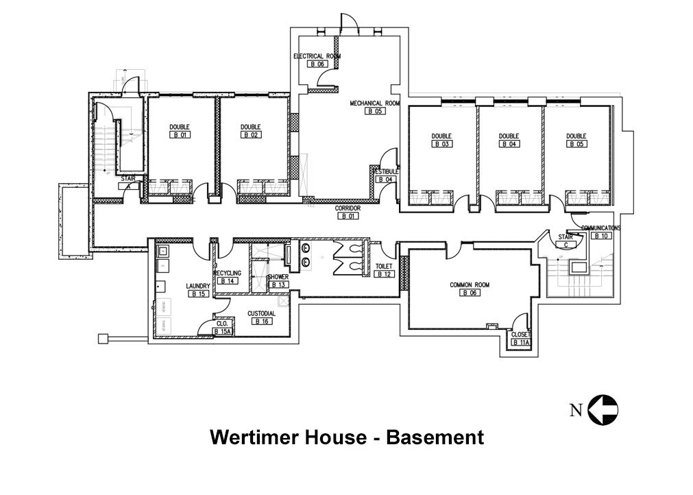 Housing and Floor Plans Wertimer House Hamilton College