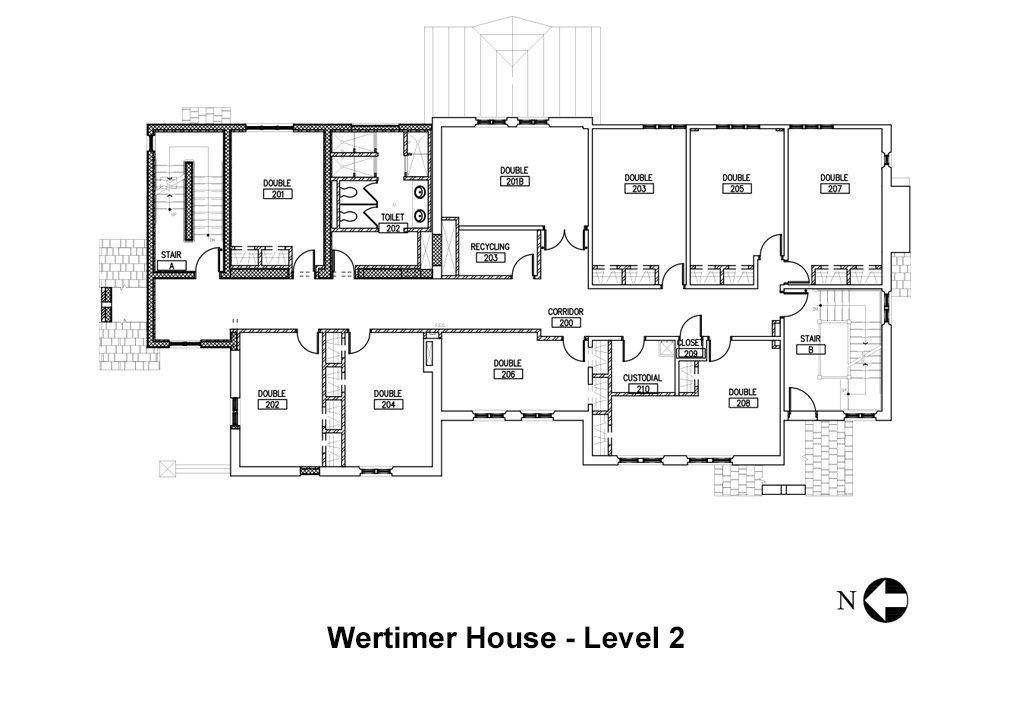 Housing and Floor Plans Wertimer House Hamilton College