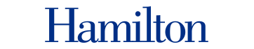 Hamilton College blue wordmark