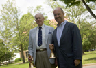 Clarence Aldridge '45 and Ralph Hansmann '40, P'72