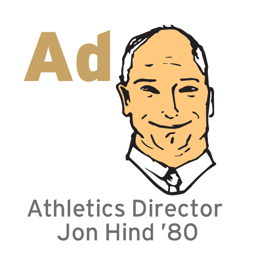 Ad - Athletics Director Jon Hind ’80
