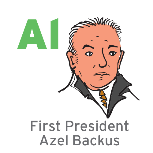 Al - First President Azel Backus