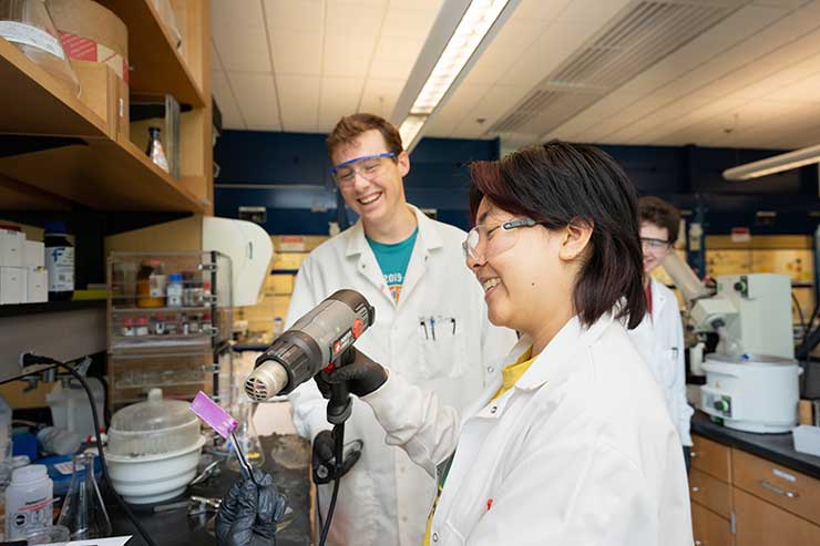 Hamilton students gain hands-on experience in medicinal chemistry research in the Taylor Science Center