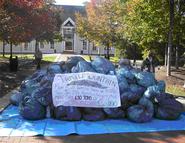 Earlier this year, Trash Mountain illustrated the amount of garbage generated on campus.