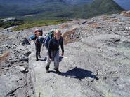 Rebecca Yaguda '09 follows Molly Kane '09 up Mt. Marcy