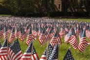 The College Democrats and Republicans will place flags along Martin's Way to honor the victims of 9/11.