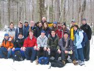 Sophomore Seminar 220 students with Professors Robin Kinnel and Tom Jones.