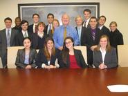 Washington Program students with Steven Hayward, center, at the American Enterprise Institute.