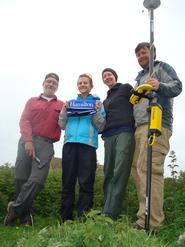 Researchers David Bailey, Maddy Gunter '11, Alissa Nauman and Nathan Goodale