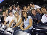 Program in Washington students follow the path of a home run at a Nationals' game.