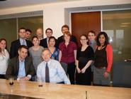 Washington program students with former U.S. Sen. Birch Bayh and Stuart Ingis '93.