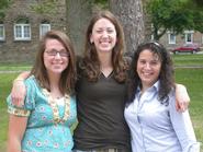 Jillian Berkowitz '09, Amy Klegarth '09 and Kristen Selden '09