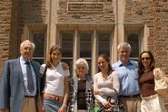 Members of the Blood family at the dedication