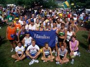 Members of the Hamilton community who ran the 2005 Boilermaker.
